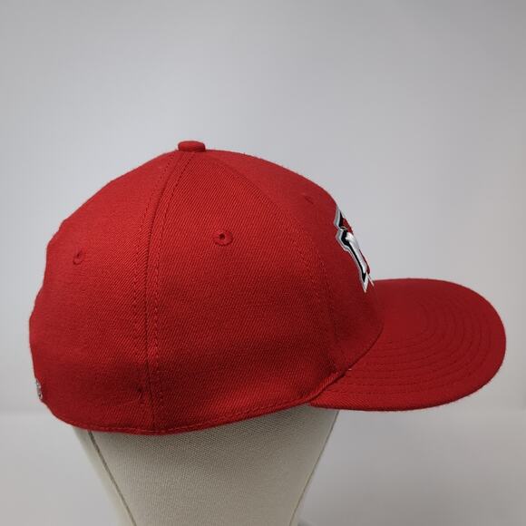 Northwest Nazarene University Crusaders Fitted Baseball Cap Red L The Game Pro - Picture 5 of 10